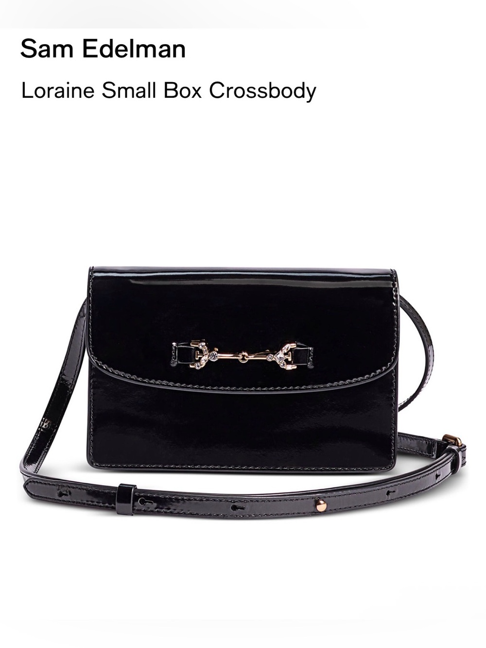 Sam Edelman Loraine Sm Box C/B. Black/Gold.